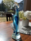Handmade Murano Glass Madonna, 10 inches tall