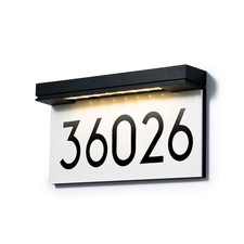 LED Solar House Numbers For Outside, Address Plaque, Illuminated Outdoor Sign