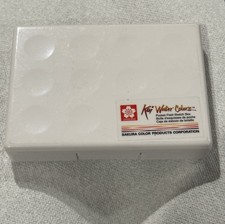 Koi Watercolors Pocket Sketch Box 24 Colors Sakura Mini Travel Case  Brush