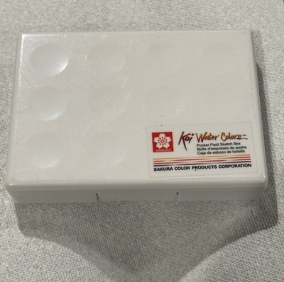Koi Watercolors Pocket Sketch Box 24 Colors Sakura Mini Travel Case & Brush