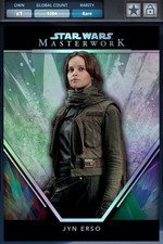 SWCT 24 Masterwork Rainbow Entry Rare Jyn Erso Digital