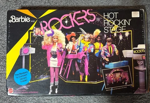 Vintage 1985 Barbie and the Rockers Hot Rockin'Stage Playset Mattel New In Box