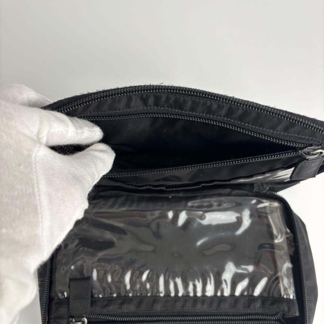 PRADA Makeup Pouch Multi Case Small Items Triangl… - image 14