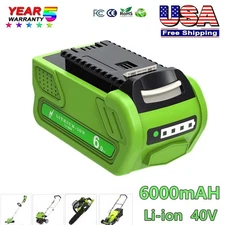 For Greenworks G-MAX Lithium Battery 29472,29462,29252,20202 40 Volt 6000mAh