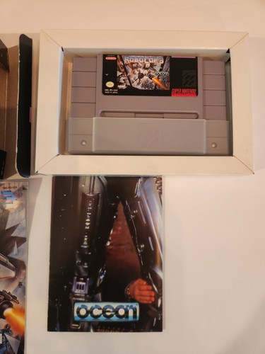 Robocop 3 (Super Nintendo SNES) game, box,booklet,&poster! - Picture 3 of 16