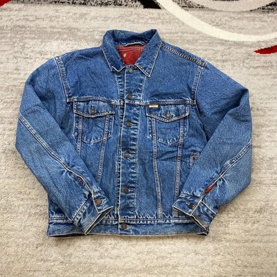 Levis Denim Type 3 Jacket Medium Blue Jean Outdoor Trucker Flannel Lined Mens