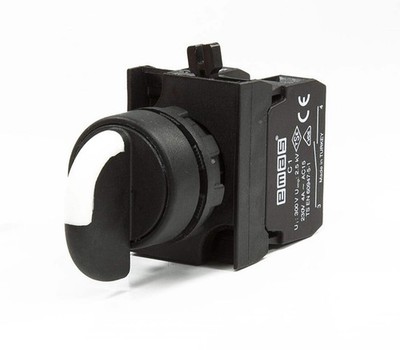 EMAS CP101S30 - IP65 Wahlschalter 3 Pos. Center Off Stay Put (2 N.O. Kontakt)