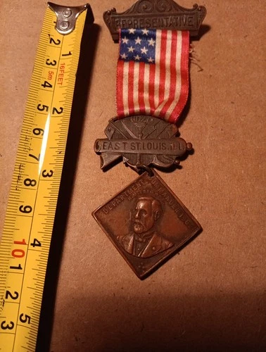 37th Annual GAR Encampment Illinois May 1903 Medal At East St Louis