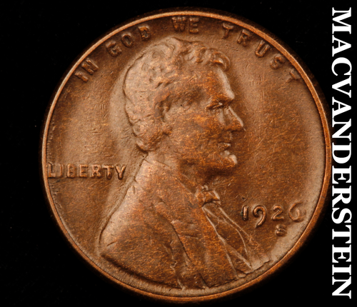 1926-S Lincoln Wheat Cent - Scarce Semi-key Better Date No Reserve #D6693