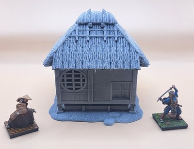 Feudal Japanese Tea House 28mm DnD, Wargame, Skirmish Tabletop 3d Printed