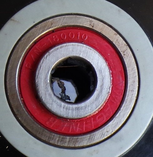 MAGLINER 180010 Pallet Dolly Thermoplastic Polyurethane (TPU) Wheel 1/2" Shaft - Picture 2 of 8