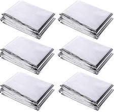 6 Pack High Silver Reflective Mylar Film, Garden Greenhouse Covering Foil Sheets