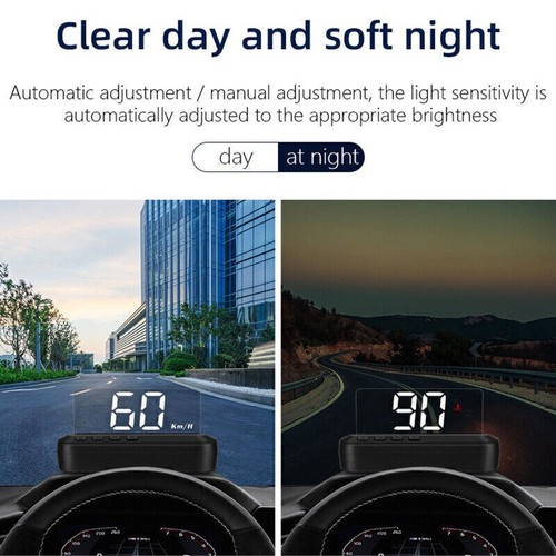 OBD2 HUD Smart Vehicle Auto Car Head Up Digital Speed Projector Over-Speed Alarm - Picture 12 of 12