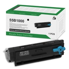 55B1000 Black Toner Cartridge(1-Pack) - Ncla Compatible 55B1000 High Yield To...