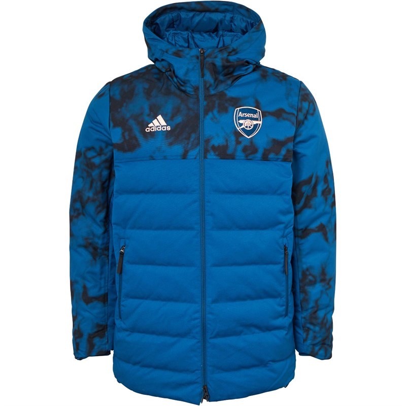ARSENAL 2020 2021 PRE-MATCH SOCCER FOODBALL DOWN JACKET ADIDAS Sz. L