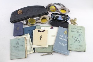 Collection RAF Collectables Inc WW2 Bible RAF Type F Sunglasses Etc