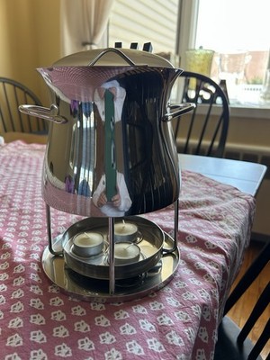 Bodum Stainless Fondue Set- NEW Without Box Never Been Used