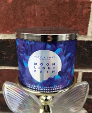 NEW! Bath & Body Works MOONLIGHT PATH SCENTED 3-WICK CANDLE (LARGE - 14.5 OZ)