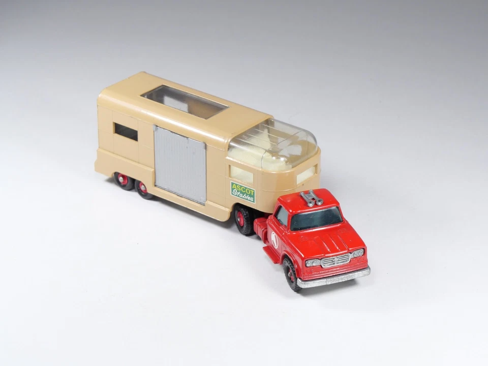 MATCHBOX - KING SIZE K-18 - Dodge Articulated Horse Van Ascot Stable - En boite - Photo 3/4