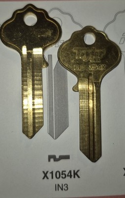 Ilco, X1054K, X54K, IN3, SIL4, IN20, Vintage Key (1) Blank.