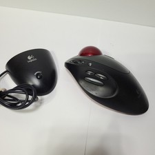 Mouse TrackMan TrackBall ottico cordless Logitech T-RB22 con ricevitore - funzionante