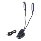 Led Desk Clip Lamp with USB Charging,1000mAh Rechargeable 3 Lights Clamp Light