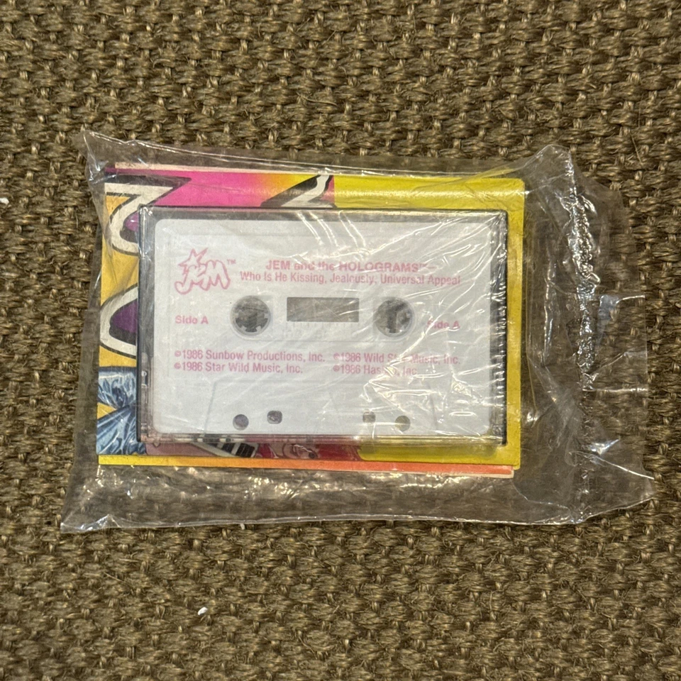 1986 Hasbro Jem And The Holograms Sealed Cassette Tape - Who Is He Kissing NIP - Image 2 of 4