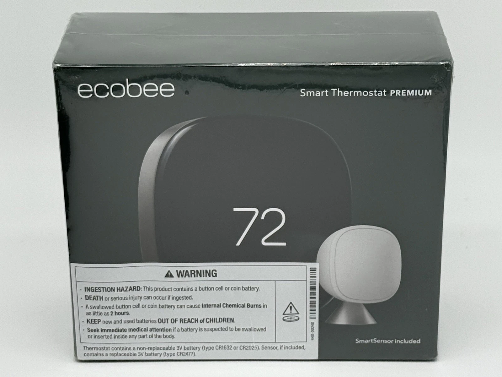 Ecobee Smart Thermostat Premium (EBSTATE601) New Sealed