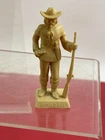 Marx 60mm Buffalo Bill Pedestal Figure tan hard plastic toy vintage Unbroken !