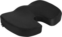 Amazon Basics Rechteckig Memoryschaum Sitzkissen BüRostüHle Schwarz 45X35,8X7Cm