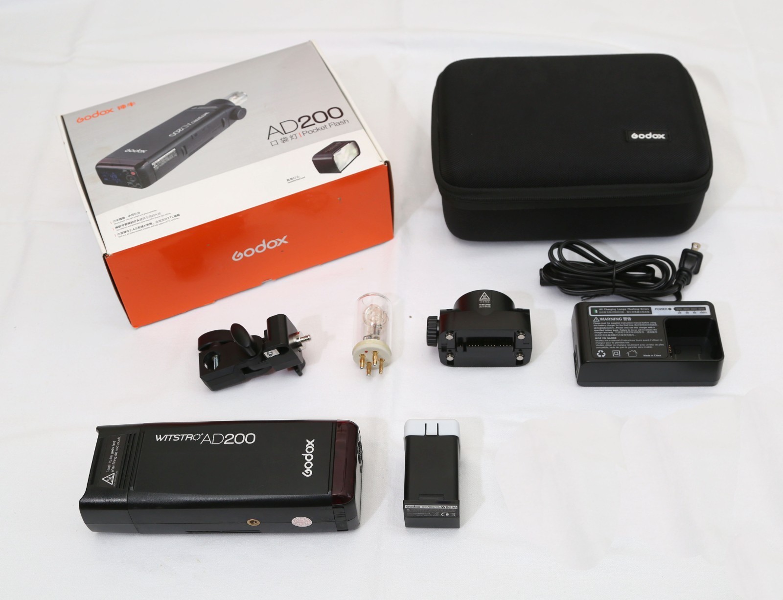 Godox AD200 200W 2.4 GHz TTL HSS Pocket Flash w BD-07 Gel Set
