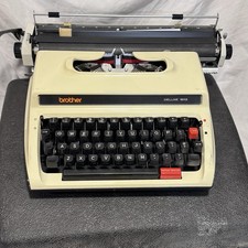 Vintage Brother Deluxe 1613 Typewriter with Case thumbnail