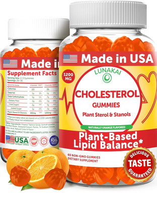Cholesterol Support Gummies Natural Cholesterol Lowering Supplement Plant Sterol