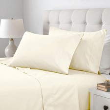Cotton Blend 600 Thread Count Solid Hypoallergenic Pillowcase Set of 2