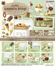 Rement RE-MENT Miffy Sweets Shop dessert bakery miniature complete set Japan