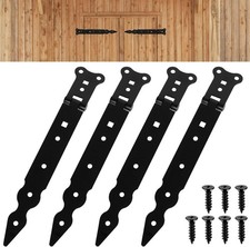 Quality Upgraded 4 Pcs Gate Hinges Heavy Duty T Hinges for Wooden Gates Outdoor