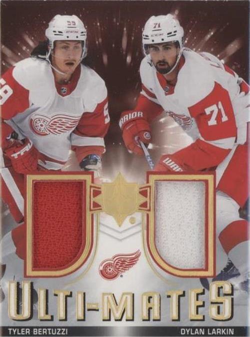 2021-22 Upper Deck Ultimate Collection - Dylan Larkin Tyler Bertuzzi #UTM-LB - 1 of 1