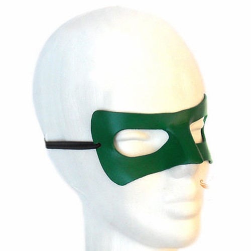 Männliche grüne Laterne Ledermaske Halloween Cosplay Kostüm Geek Zubehör Hälfte - Bild 5 von 5