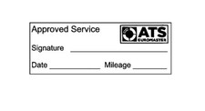 ATS garage service maintenance rubber stamp (47 x 18mm)