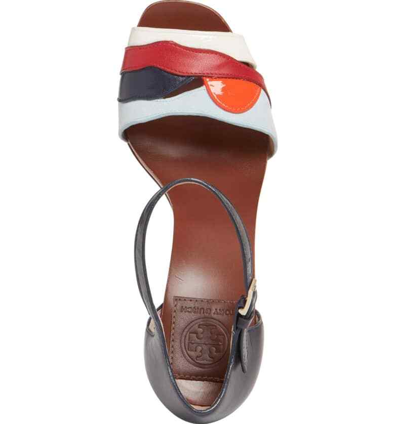 NEW Miro' Block Heel Sandal TORY BURCH Size 7 7 7 Navy Muli 01f872 NEW Miro' Block Heel Sandal TORY BURCH Size 7 7 7 Navy Muli 01f872