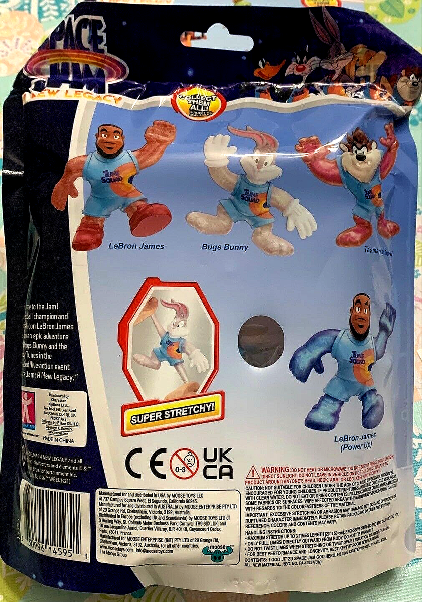 HEROES OF GOO JIT ZU Space Jam A New Legacy BUGS BUNNY Stretch Toy