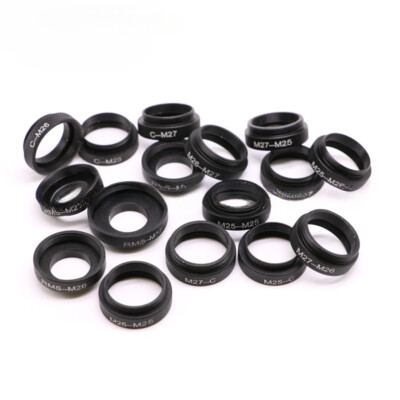 RMS to M25 M26 M27 M32 M42 C-Mount Lens Adapter Ring for Microscope Objective