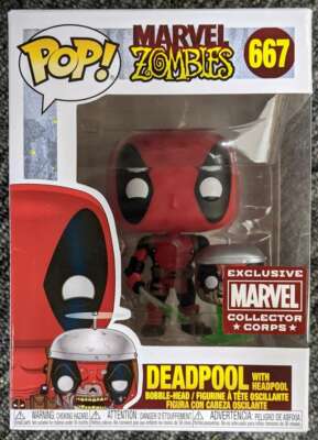 Funko POP! Marvel Zombies Deadpool with Headpool Exclusive Funko POP! Marvel Zombies Deadpool with Headpool Exclusive
