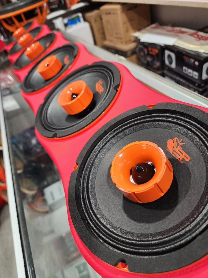 Barra de sonido universal 45 ” Pod 6 x 6,5” gama media (madera y tela) Foto 4 de 4