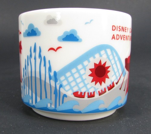 Starbucks Christmas Ornament Disneyland California Adventure Park Demi Mug 2pc - Picture 4 of 12