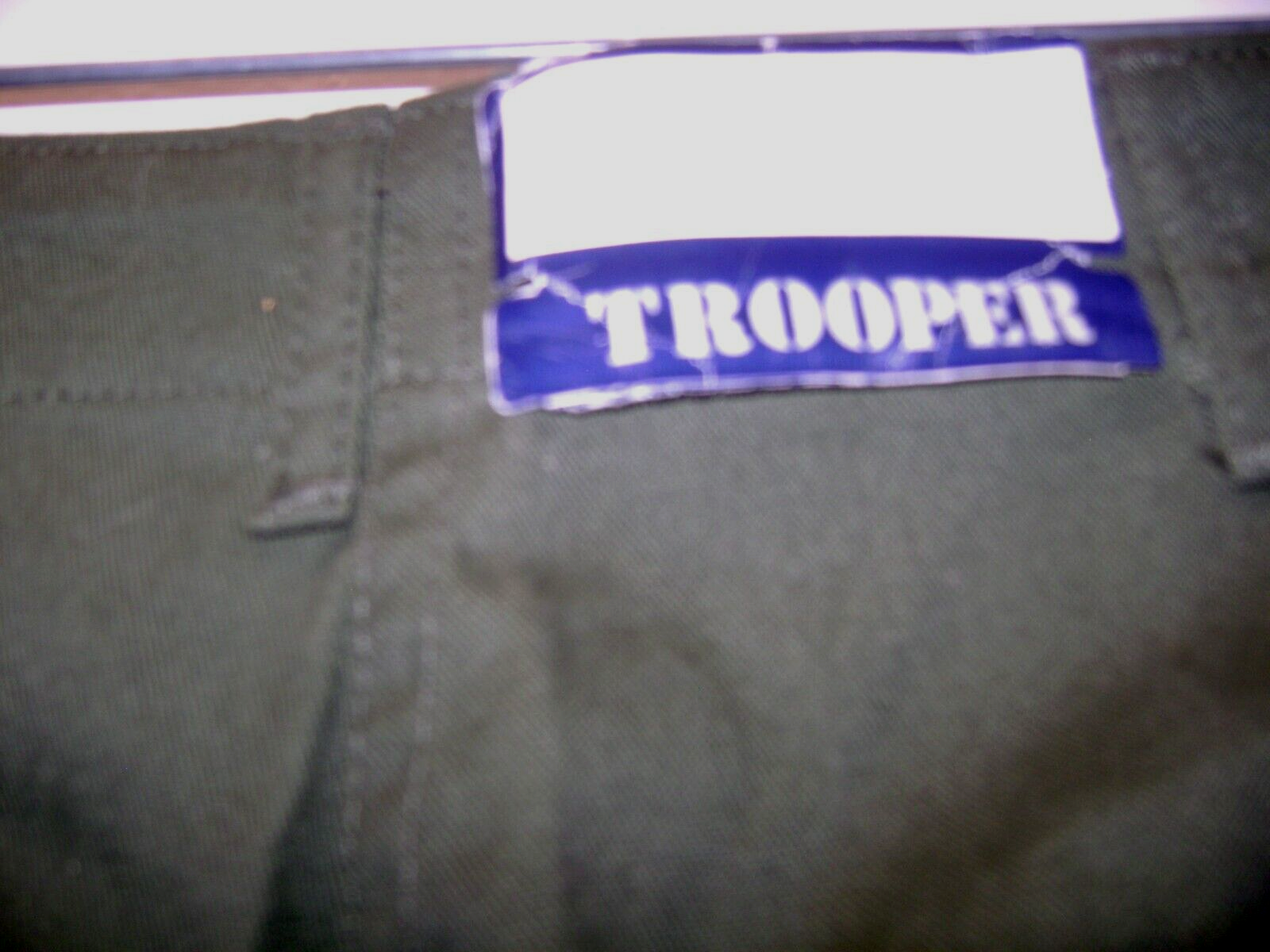 TROOPER Men's 32x34 Cotton-Polyester Blend Dark Green Pants