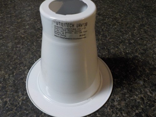White Baffle Recessed Light Trim 3-1/2"