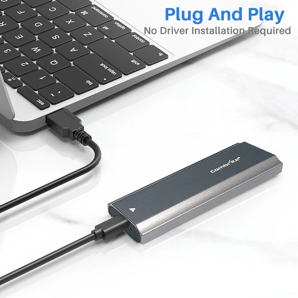 M.2 NGFF SSD SATA to USB 3.1 Type-C Festplattengehäuse Gehäuse Konverter UASP - Bild 4 von 4