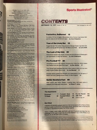 Sports Illustrated September 19, 1977 - Kenny Stabler - Oakland Raiders - Picture 3 of 3