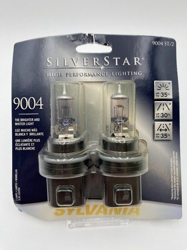 Juego de 2 pares de faros de alto rendimiento Sylvania 9004 SilverStar